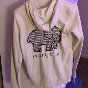 Ivory Ella zip up sweatshirt